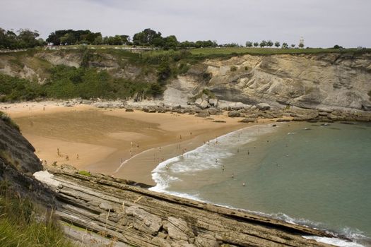 View of Santander beach, Cantabrian Sea