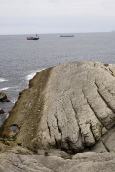 Santander sea, Cliff in the Cantabrian Sea