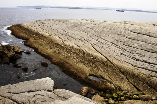 Santander sea, Cliff in the Cantabrian Sea