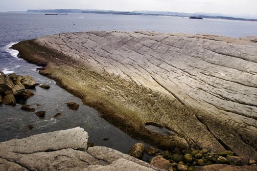 Santander sea, Cliff in the Cantabrian Sea