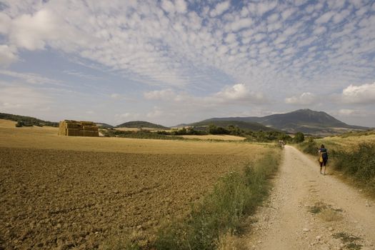 Pilgrims on the road, Way of St. James