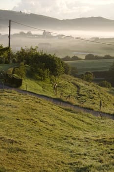 Guemec, Sunrise in the spanish countryside