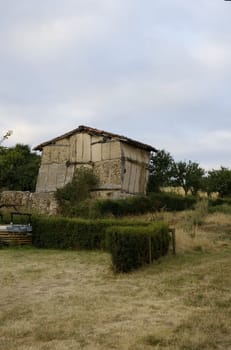 View of a little house in spanish countryside