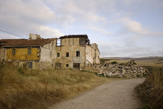 View of a House demolished in Spain