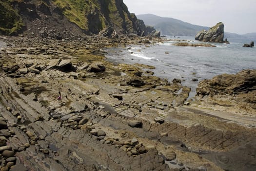 View of the San juan de Gaztelugatxe sea in the basque country