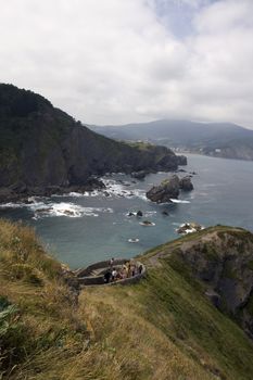 View of the San juan de Gaztelugatxe sea in the basque country