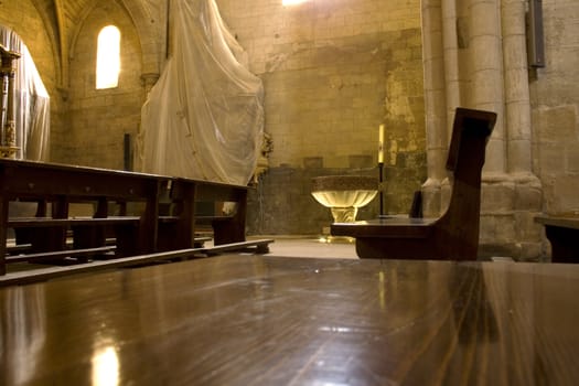 View of the Interior of the Granon church