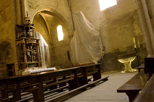 View of the Interior of the Granon church