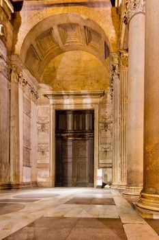 The Pantheon, a building which was commissioned by Marcus Agrippa as a temple to all the gods of Ancient Rome