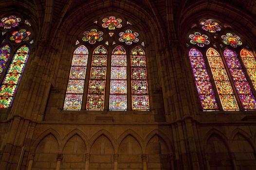 Interior of Leon Cathedral, Spain