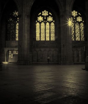 Interior of Leon Cathedral, Spain