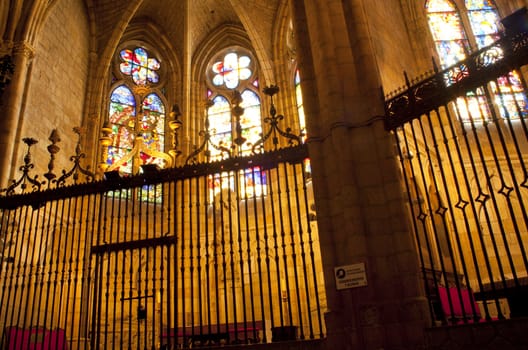 Interior of Leon Cathedral, Spain
