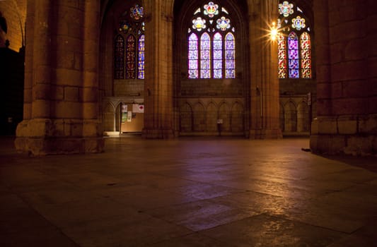 Interior of Leon Cathedral, Spain