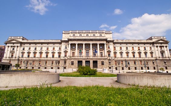View of the courthouse Triste, Italy