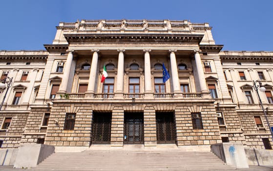 View of the courthouse Triste, Italy