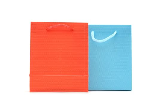 Bags for shopping on white