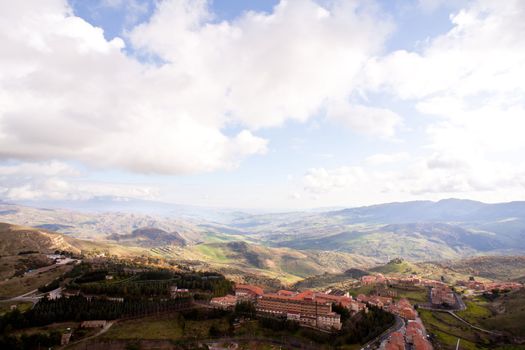 View of the "Oasi di Troina" Institute of hospitalization in Troina, Sicily - Italy