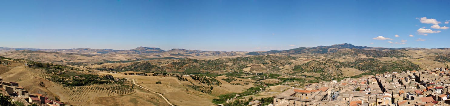 View of Leonforte, Enna - Sicily, Italy