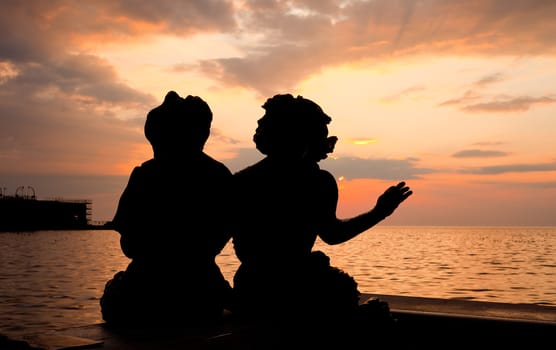 Le Sartine, Statues in Trieste - Italy