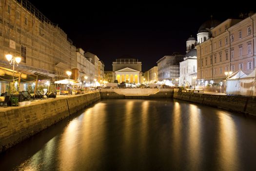 View of St. Antonio cathedral, Trieste - Italy