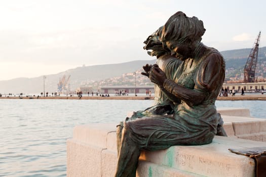 Le Sartine, Statues in Trieste - Italy