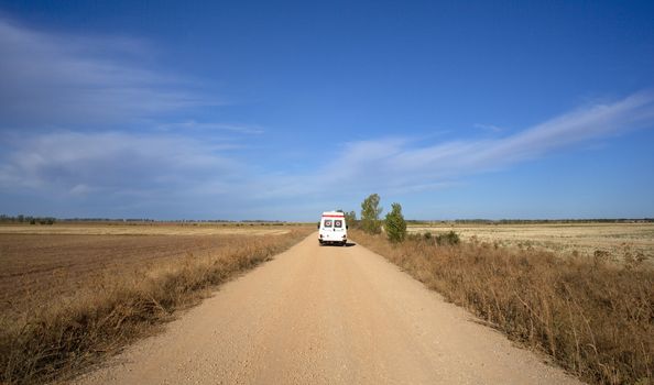 Ambulance on the way to St. James