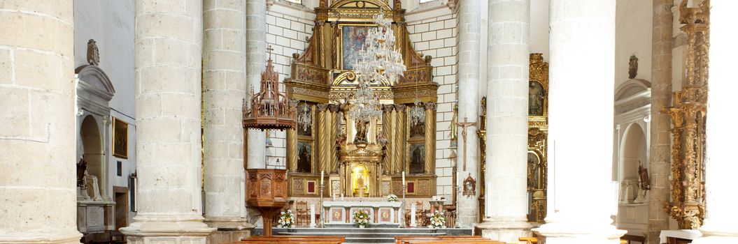 Interior of a church, Spain