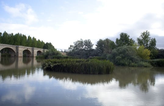 View of Fitero bridge, Spain