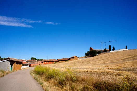 View of Houses in the spanish countryside
