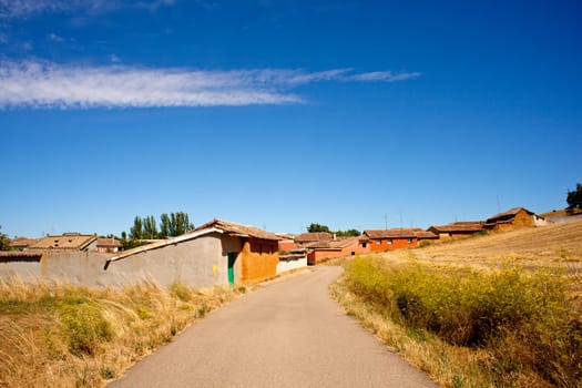 View of Houses in the spanish countryside