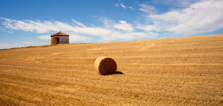 Bales of hay, spanish countryside