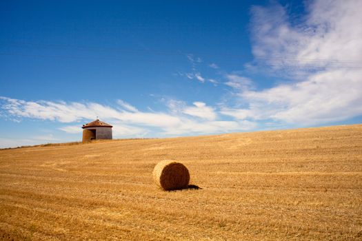 Bales of hay, spanish countryside
