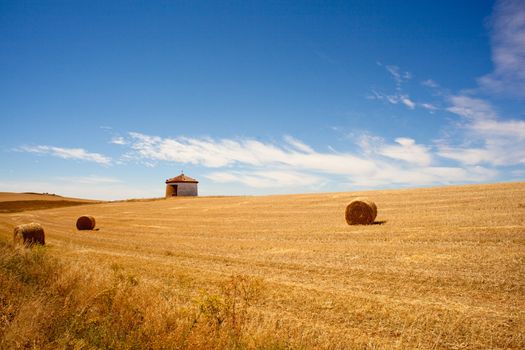 Bales of hay, spanish countryside