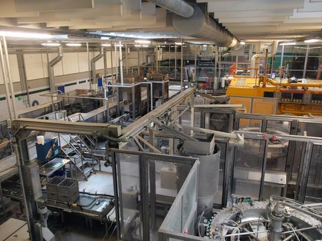 Modern factory plant manufacturing area       