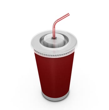 3D render of a soda drink