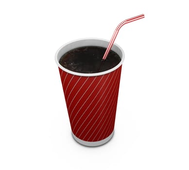 3D render of a soda drink