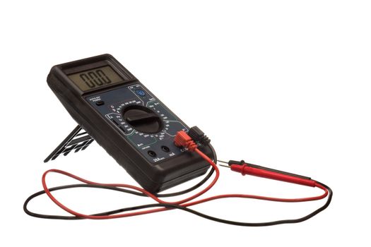 Digital multimeter on a white background