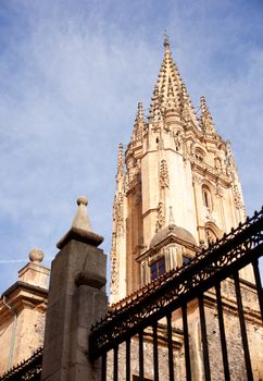 Bell tower of Oviedo cathedral, Asturias - Spain