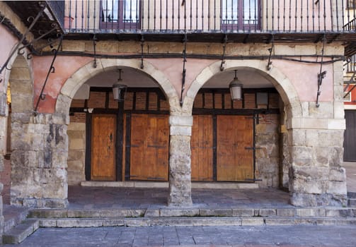 Old arch in the city of Leon - Spain