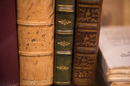 Old books in a shop