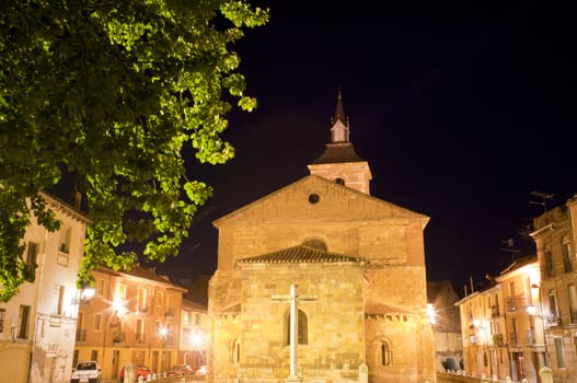 Church of Leon in the night