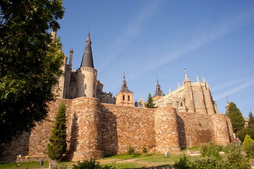 These Roman walls and Episcopal Palace of Astorga
