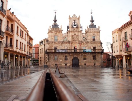 The Casas consistoriales in Astorga