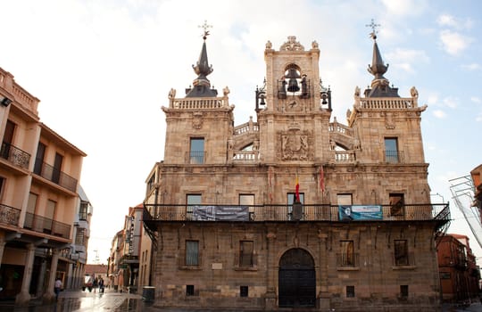 The Casas consistoriales in Astorga