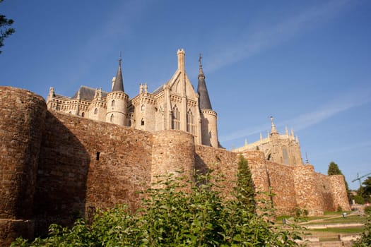 These Roman walls and Episcopal Palace of Astorga