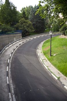 Road in the park, Madrid - Spain