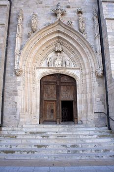 Door of the cathedral, Burgos - Spain