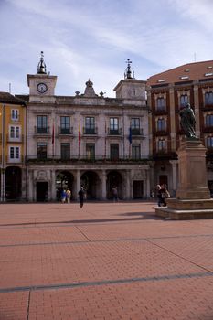 Empty in the city of Burgos, Spain
