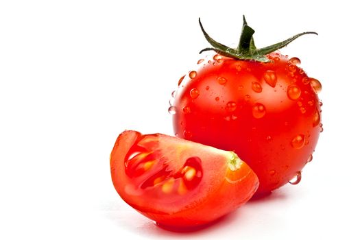 tomato of Pachino on white background