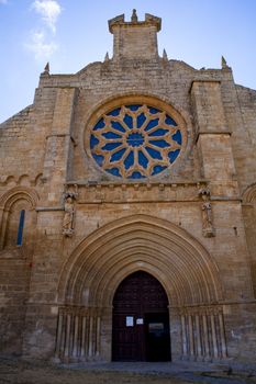 View of Colegiata de Nuestra Señora del Manzano, Castrojeriz - Spain